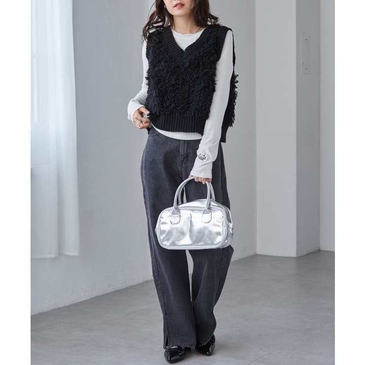 ループフリンジニットベスト[品番：RANW0000093]｜RANAN（ラナン）の