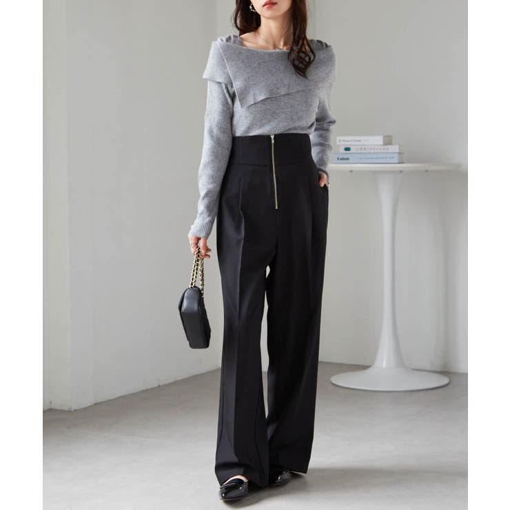 アシメオフショルリブニット | RANAN | 詳細画像25 