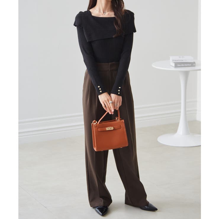 アシメオフショルリブニット | RANAN | 詳細画像6 