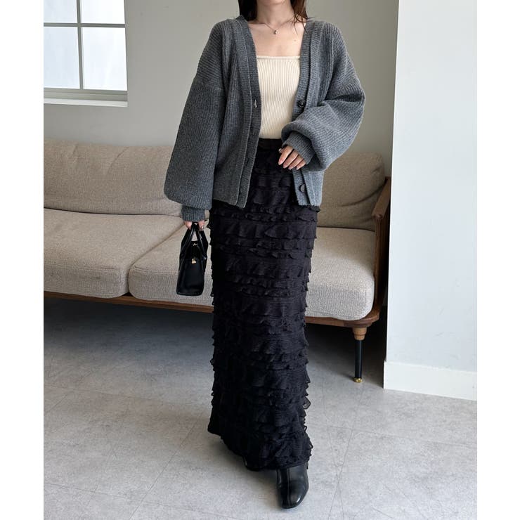 フロントレイヤードＶカーディガン | RANAN | 詳細画像15 