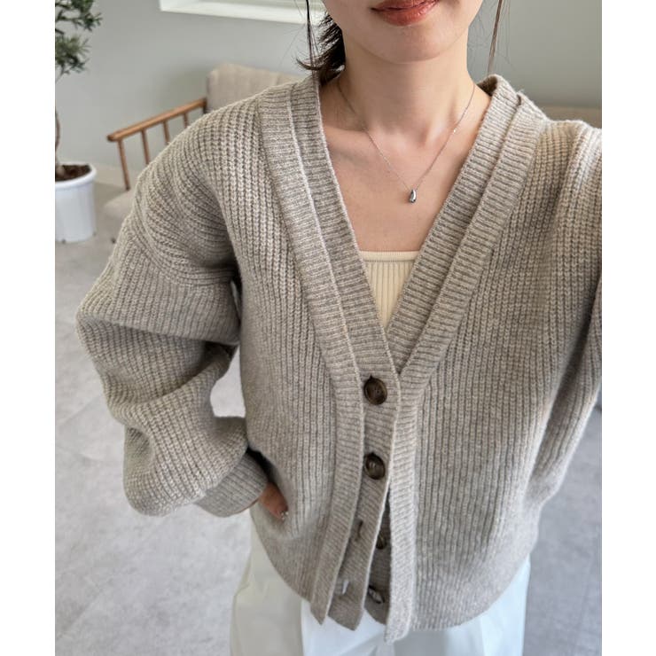 フロントレイヤードＶカーディガン | RANAN | 詳細画像17 