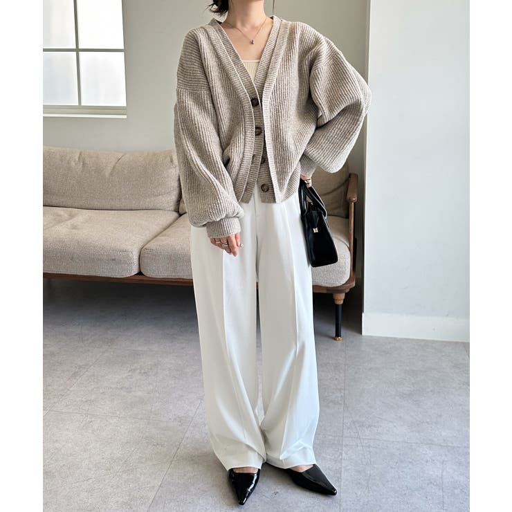 フロントレイヤードＶカーディガン | RANAN | 詳細画像21 