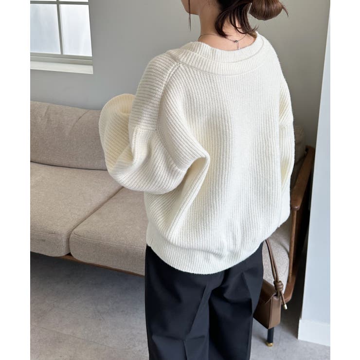 フロントレイヤードＶカーディガン | RANAN | 詳細画像5 