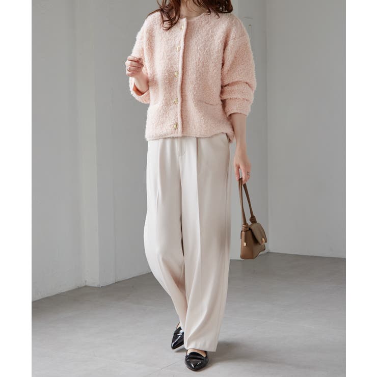 ゴールド調ボタンループ編みニットジャケット | RANAN | 詳細画像31 