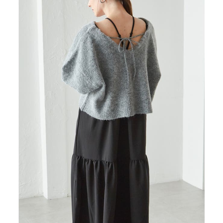 シャギーニット×キャミワンピースセット | RANAN | 詳細画像14 