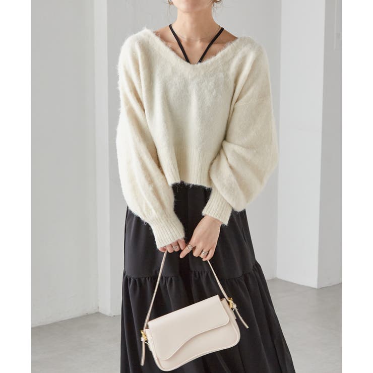 シャギーニット×キャミワンピースセット | RANAN | 詳細画像25 