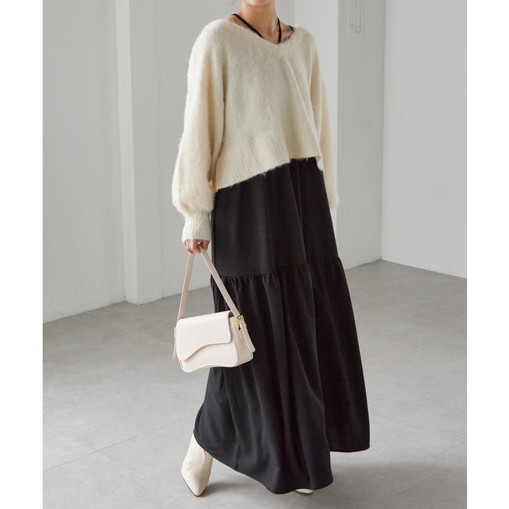 シャギーニット×キャミワンピースセット | RANAN | 詳細画像27 