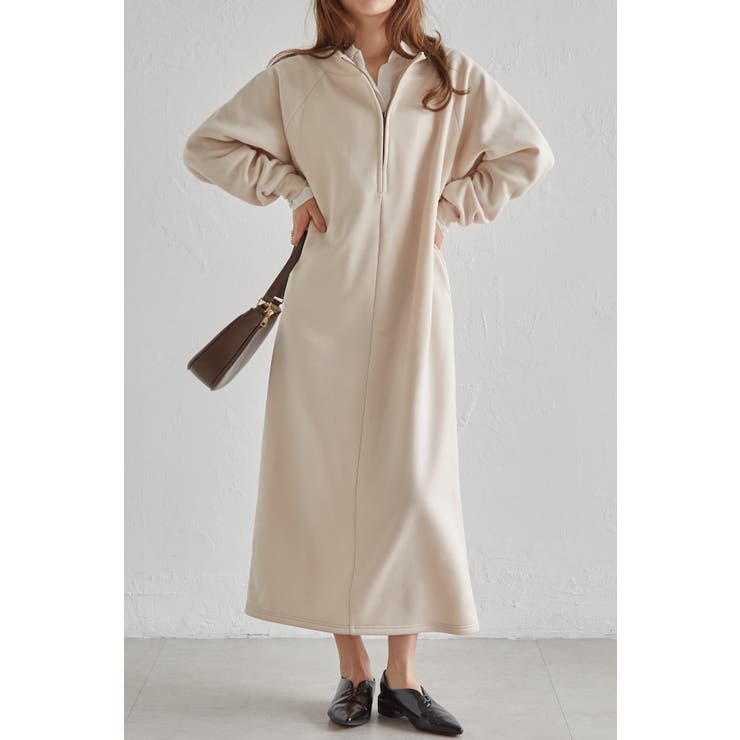 裏起毛ハーフジップワンピース | RANAN | 詳細画像10 