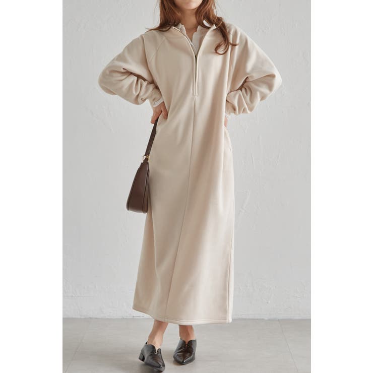 裏起毛ハーフジップワンピース | RANAN | 詳細画像11 