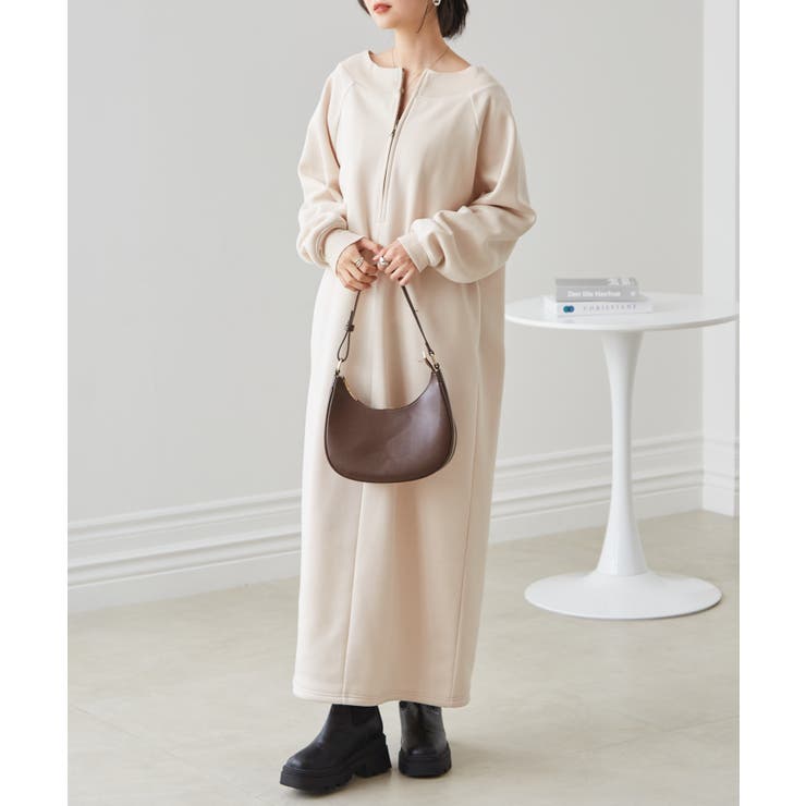 裏起毛ハーフジップワンピース | RANAN | 詳細画像18 