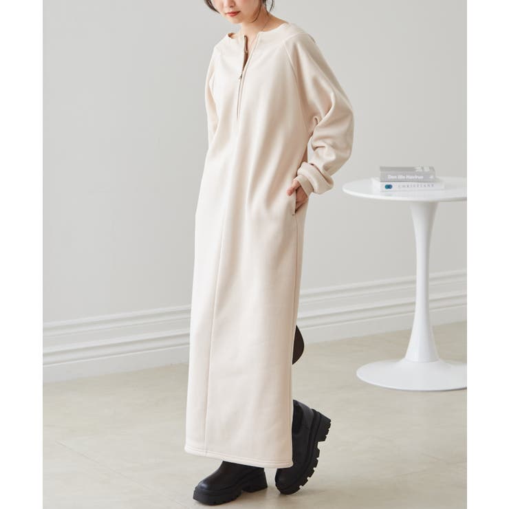 裏起毛ハーフジップワンピース | RANAN | 詳細画像19 