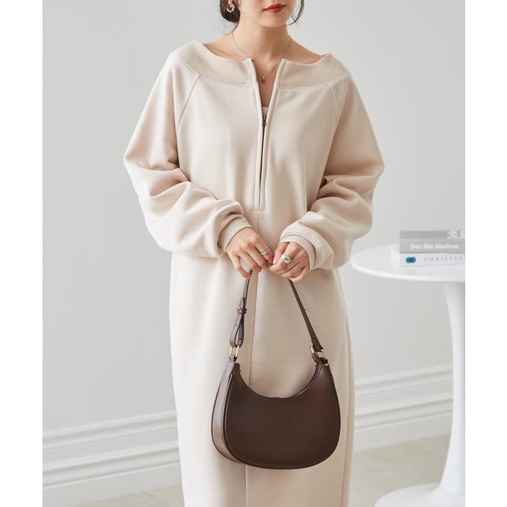 裏起毛ハーフジップワンピース | RANAN | 詳細画像21 