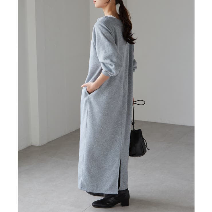 裏起毛ハーフジップワンピース | RANAN | 詳細画像9 