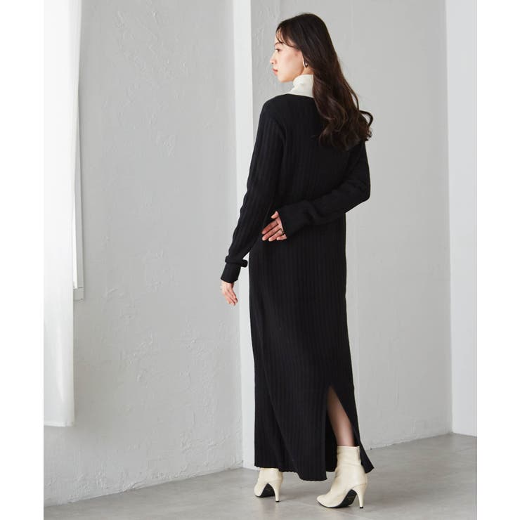 ポロカラーリブニットワンピース | RANAN | 詳細画像10 