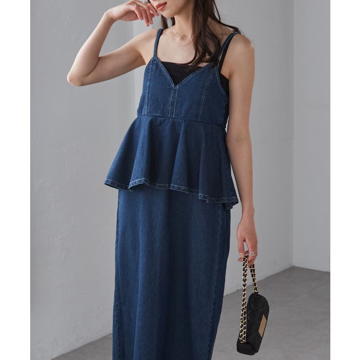 デニムペプラムキャミワンピース | RANAN | 詳細画像10 