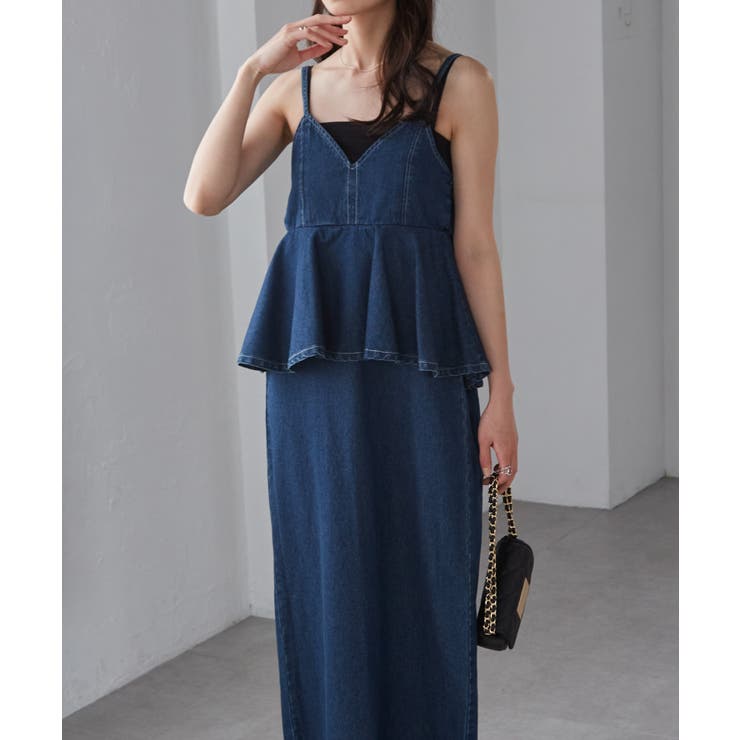 デニムペプラムキャミワンピース | RANAN | 詳細画像12 