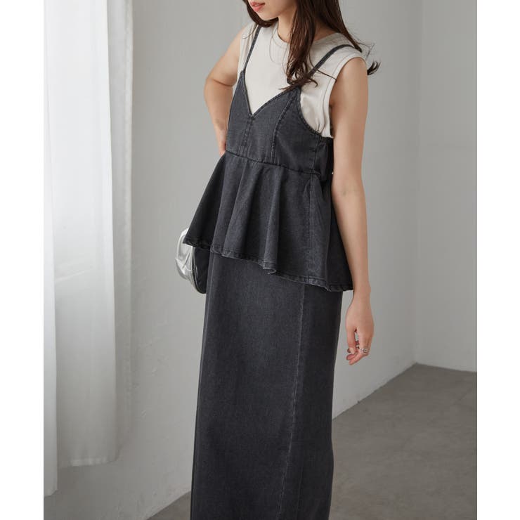 デニムペプラムキャミワンピース | RANAN | 詳細画像15 