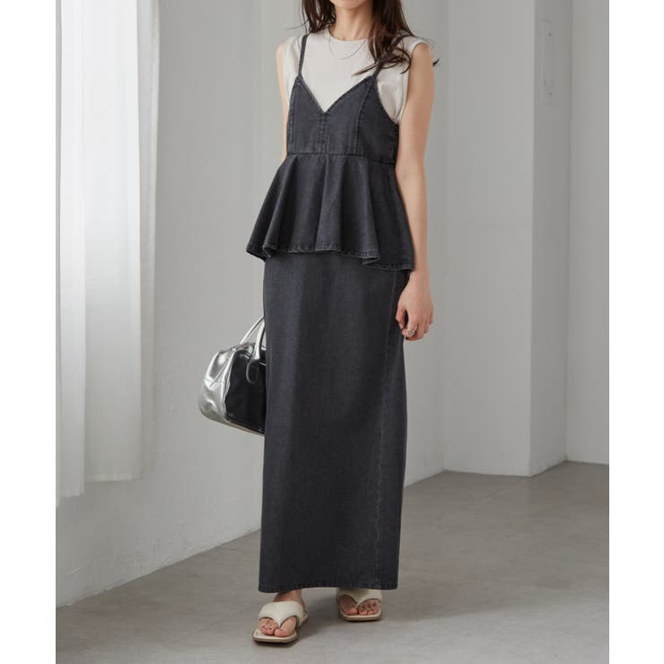 デニムペプラムキャミワンピース | RANAN | 詳細画像17 