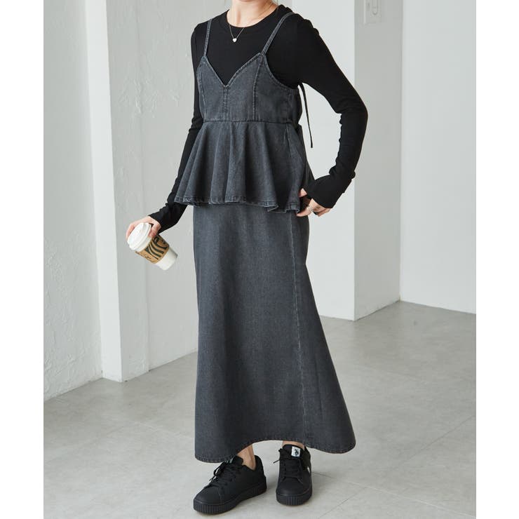 デニムペプラムキャミワンピース | RANAN | 詳細画像18 