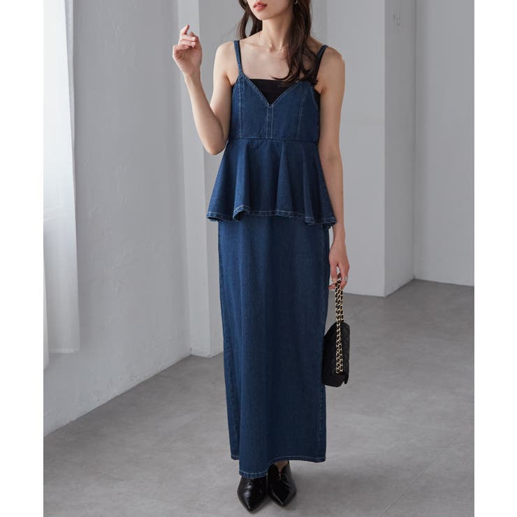 デニムペプラムキャミワンピース | RANAN | 詳細画像2 