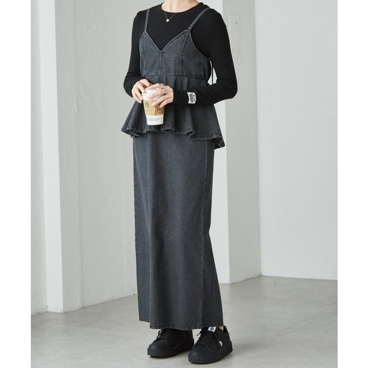 デニムペプラムキャミワンピース | RANAN | 詳細画像21 
