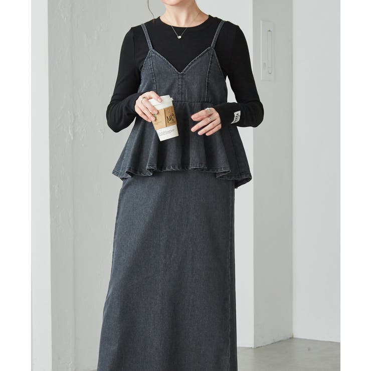 デニムペプラムキャミワンピース | RANAN | 詳細画像24 