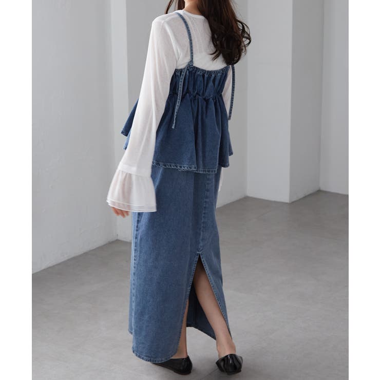 デニムペプラムキャミワンピース | RANAN | 詳細画像26 