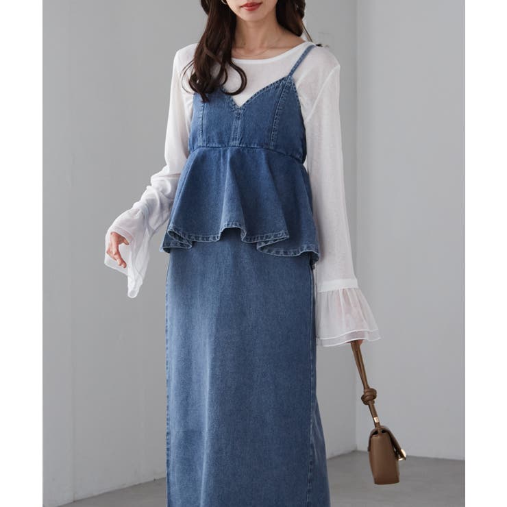 デニムペプラムキャミワンピース | RANAN | 詳細画像28 