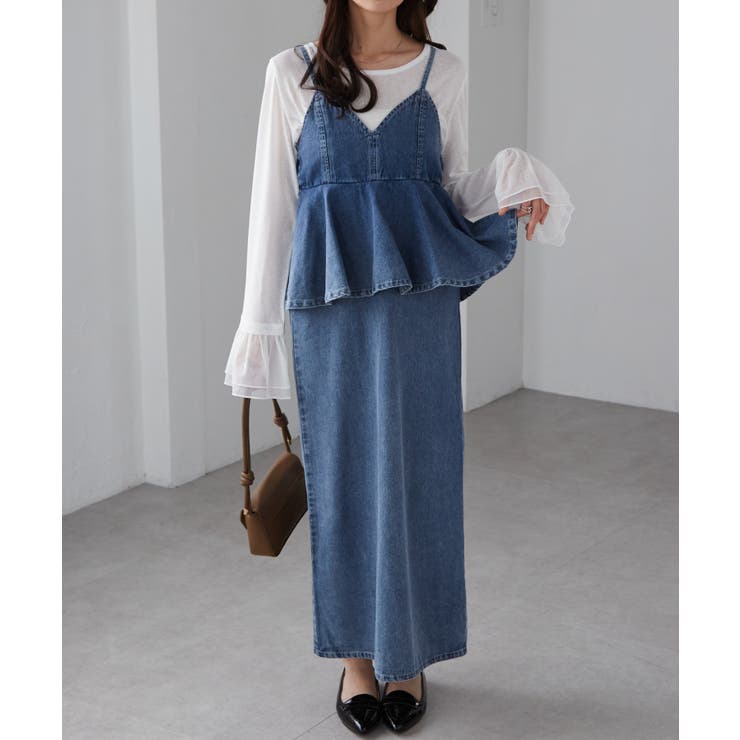 デニムペプラムキャミワンピース | RANAN | 詳細画像30 