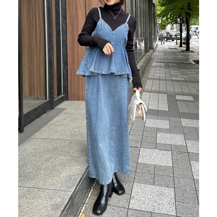 デニムペプラムキャミワンピース | RANAN | 詳細画像31 