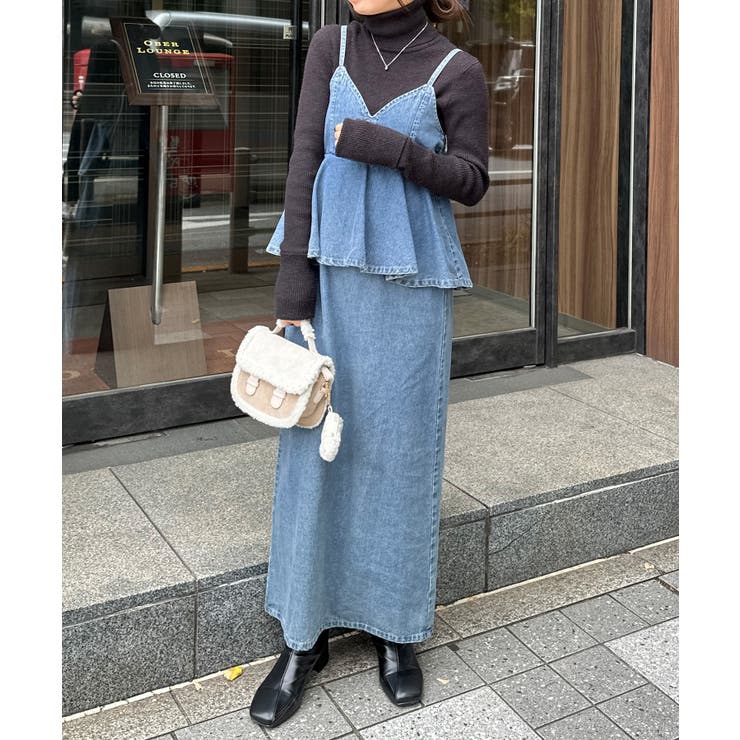 デニムペプラムキャミワンピース | RANAN | 詳細画像32 