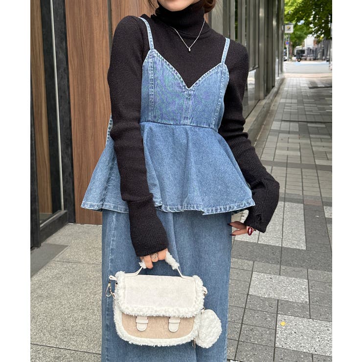 デニムペプラムキャミワンピース | RANAN | 詳細画像33 