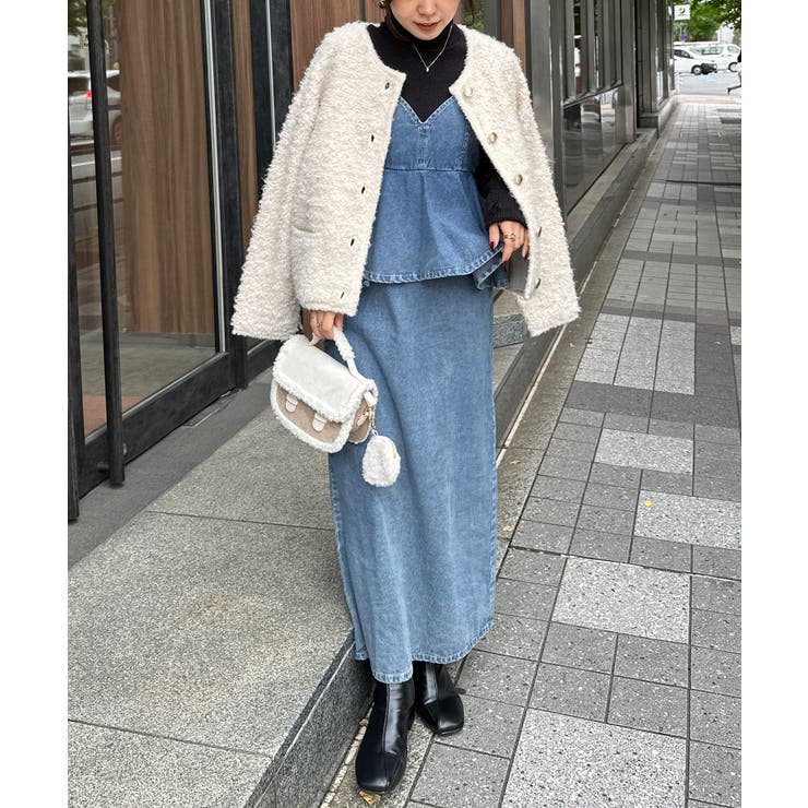 デニムペプラムキャミワンピース | RANAN | 詳細画像36 