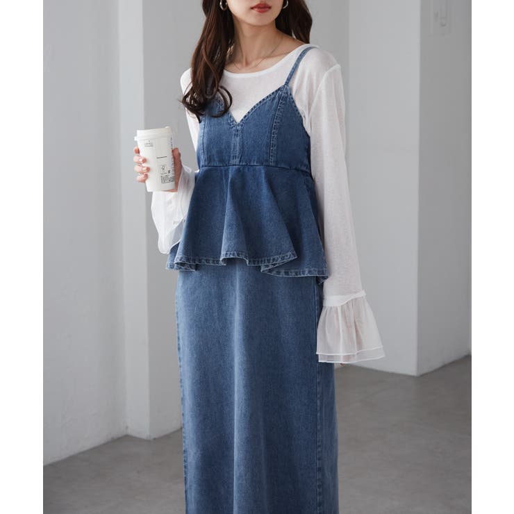 デニムペプラムキャミワンピース | RANAN | 詳細画像40 