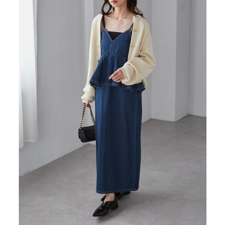 デニムペプラムキャミワンピース | RANAN | 詳細画像6 