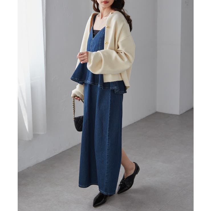 デニムペプラムキャミワンピース | RANAN | 詳細画像7 