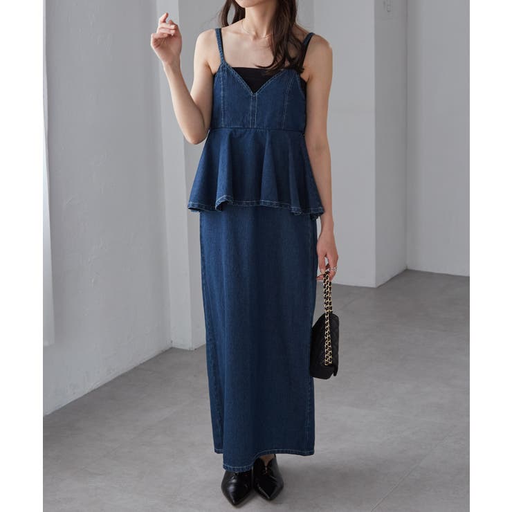 デニムペプラムキャミワンピース | RANAN | 詳細画像9 