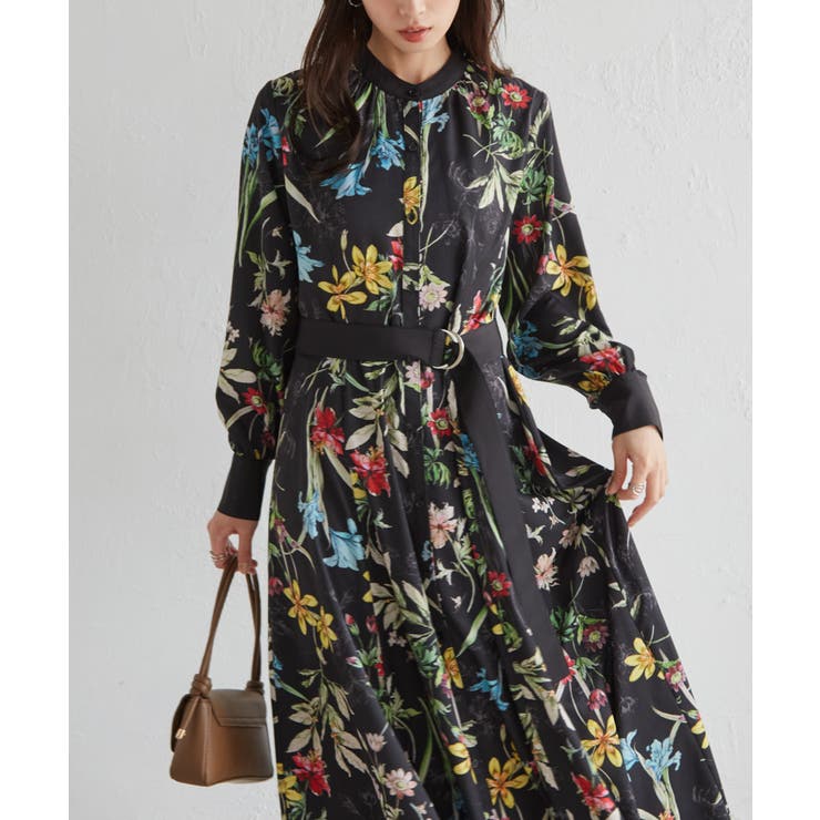 レトロフラワーシャツワンピース | RANAN | 詳細画像2 