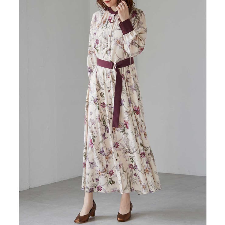 レトロフラワーシャツワンピース | RANAN | 詳細画像6 