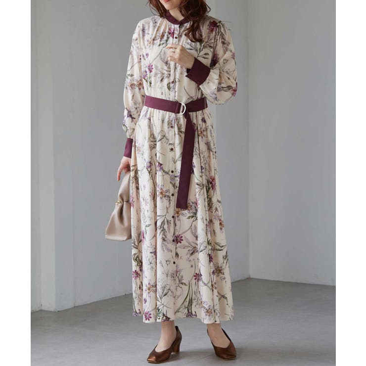 レトロフラワーシャツワンピース | RANAN | 詳細画像7 