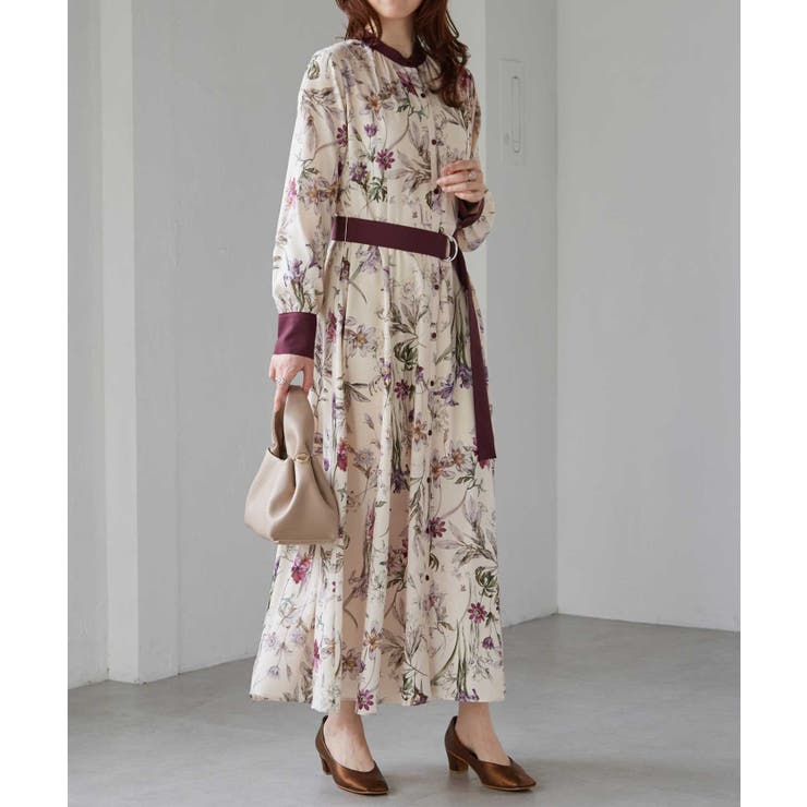 レトロフラワーシャツワンピース | RANAN | 詳細画像8 