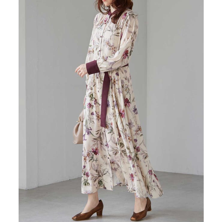 レトロフラワーシャツワンピース | RANAN | 詳細画像9 