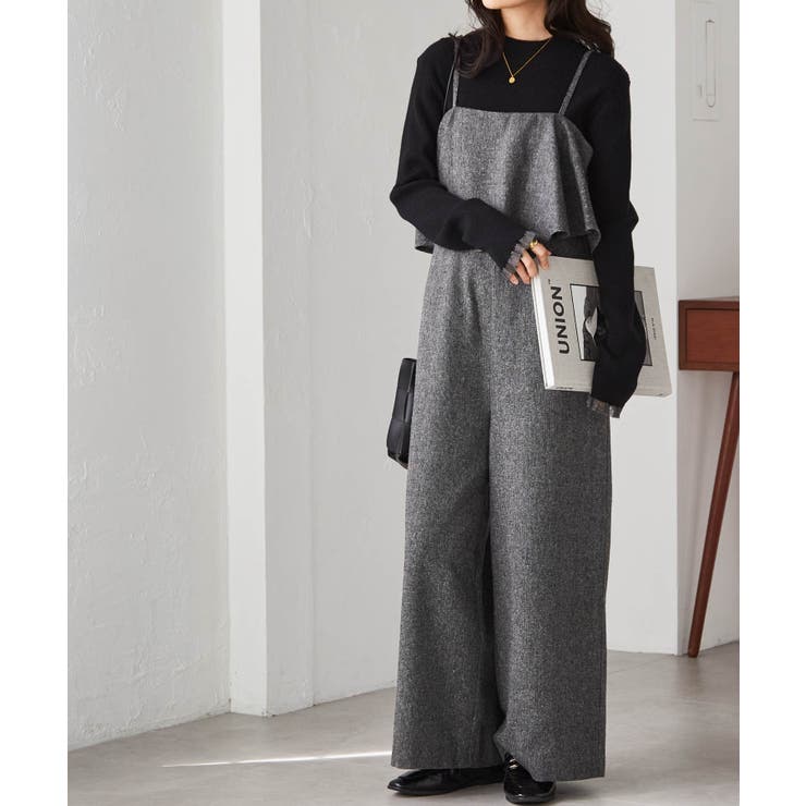 ツイードフリルサロペット | RANAN | 詳細画像1 