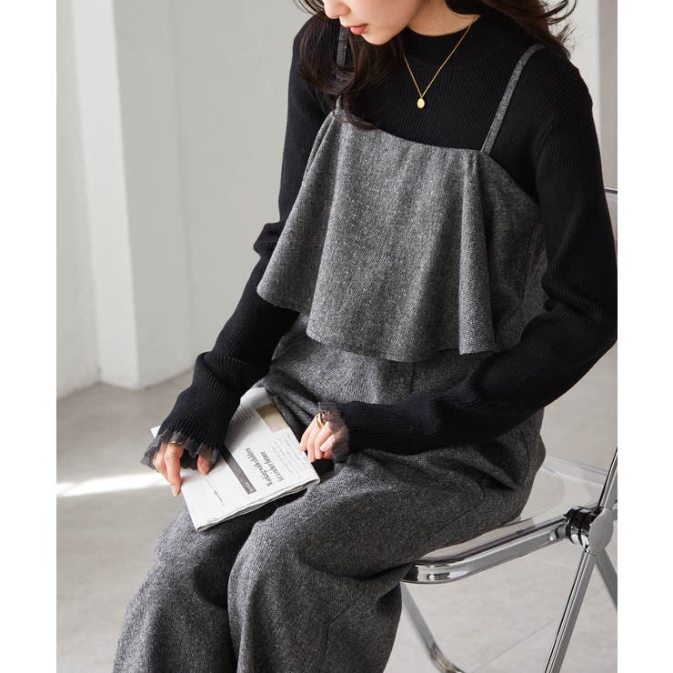 ツイードフリルサロペット | RANAN | 詳細画像4 