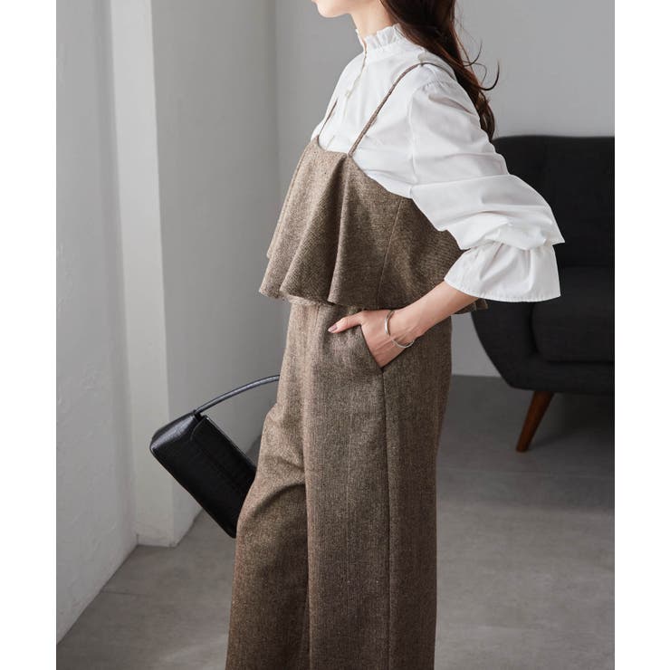 ツイードフリルサロペット | RANAN | 詳細画像8 