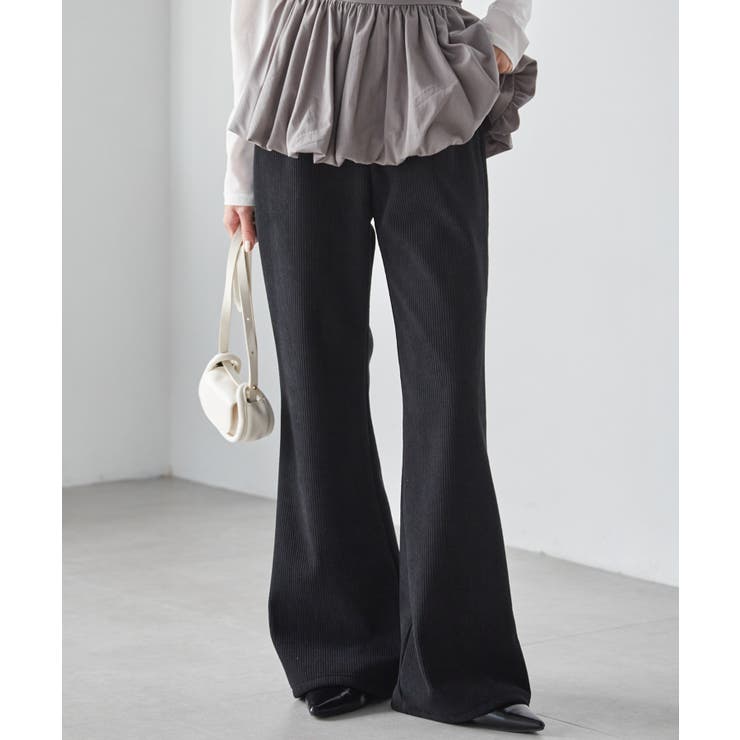 あったか裏ベロアニットコールフレアパンツ | RANAN | 詳細画像1 