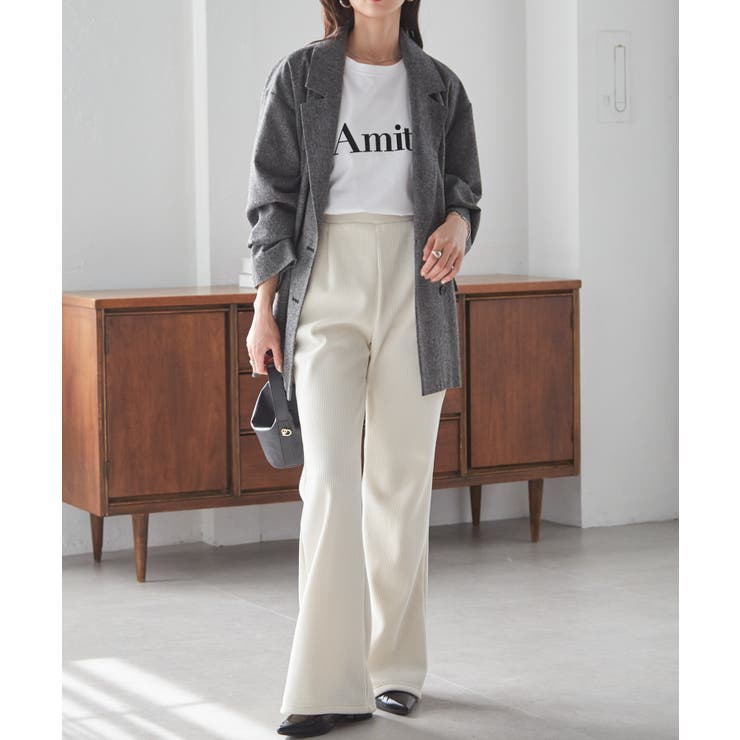 あったか裏ベロアニットコールフレアパンツ | RANAN | 詳細画像14 