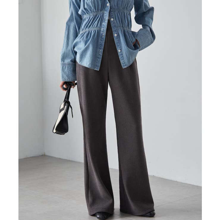 あったか裏ベロアニットコールフレアパンツ | RANAN | 詳細画像15 