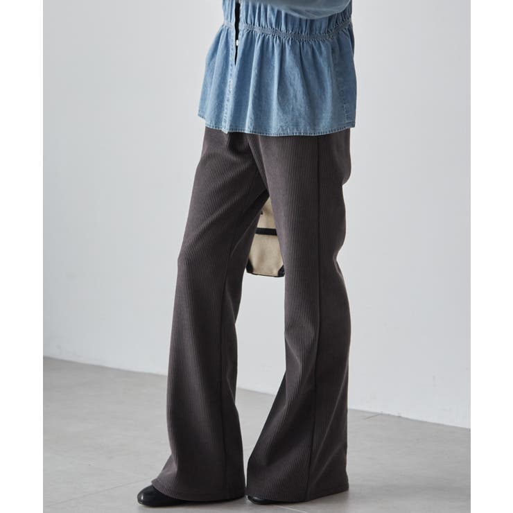 あったか裏ベロアニットコールフレアパンツ | RANAN | 詳細画像17 