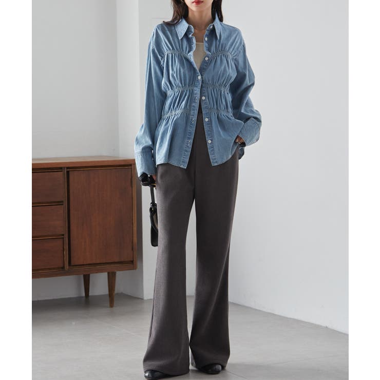 あったか裏ベロアニットコールフレアパンツ | RANAN | 詳細画像18 